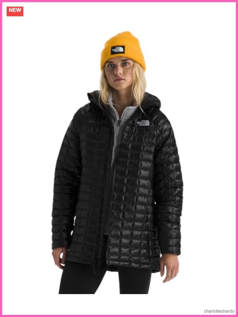 Women's Thermoball Hooded Parka Quilted Insulated Long Coat